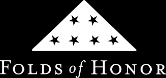 Folds of Honor logo - white