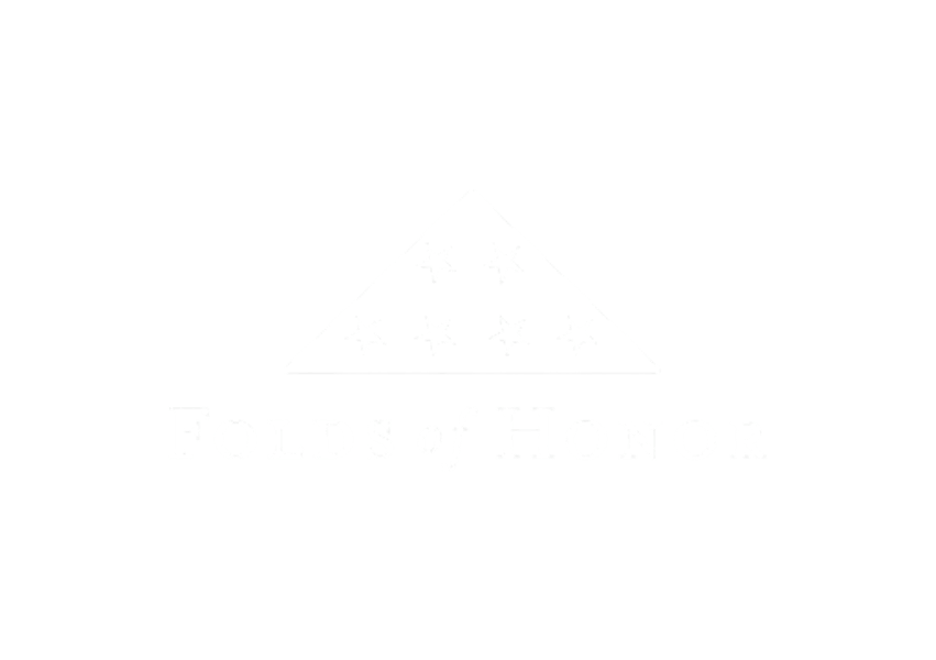 folds of hono logo - white - transparent